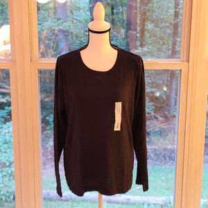 Croft & Barrow Classic Crew neck Long Sleeve Tee